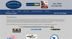 Desktop Screenshot of mcleranroofing.com